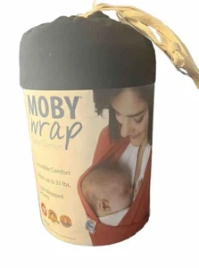 Moby Wrap black 100% cotton wrap carrier - Picture 1 of 6
