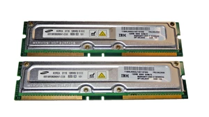 Samsung 256MB Rambus 2x128MB PC600 600MHz ECC 184-Pin RDRAM - MR18R0828BN1-CK6 - Picture 1 of 1