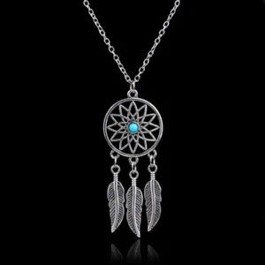 DREAMCATCHER PENDANT NECKLACE SILVER PLATED CHAIN JEWELLRY NEW FAST N FREE POST - Picture 1 of 1
