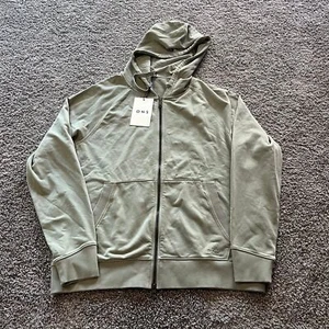 NEW O.N.S. ONS One Nice Shop Harper Zip Hoodie Sweatshirt Olive Mens Size Large - Picture 1 of 8