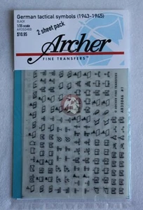 Archer 1/35 German Tactical Symbols Late War (1943-1945) (schwarz) AR35046B - Bild 1 von 1