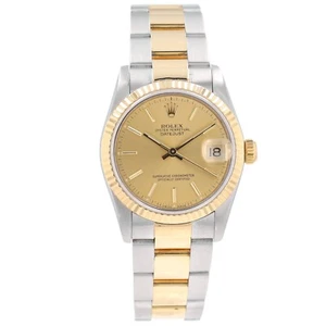 Rolex Datejust Midsize Bicolor Uhr Champagner Index Zifferblatt Oyster mit Box & Papier - Bild 1 von 21