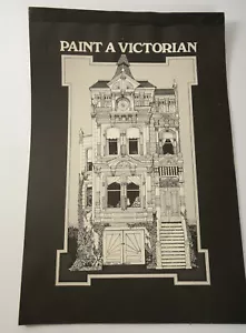 Paint a Victorian (N4R) Judy Junghans (JSF6) 1977 Coloring Book San Francisco CA - Foto 1 di 13