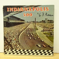 FLP 4007 INDIANAPOLIS 500 1963 Race Commentary LP RECORD FLEETWOOD JIM CLARK VG