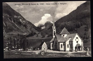 MOENA DI FASSA (TN) CHIESA VERSO VAL S. PELLEGRINO DOLOMITI  B283 - Foto 1 di 1