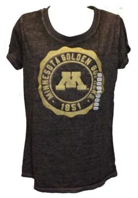 New Minnesota Golden Gophers Womens Size S-M-L-XL Gray Shirt $32 - Image 1 of 4