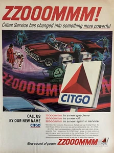 Citgo Oil Company Zoooooommm Power Cities Service Oil Co Vintage Print Ad 1965 - Picture 1 of 1