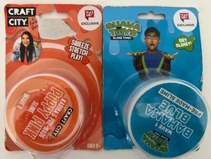 Lote De 2 Slimes - Juguetes Guayaba Bahama Azul Y Artesanal Ciudad Amapola Rosa NUEVO En Paquete - Imagen 1 de 6