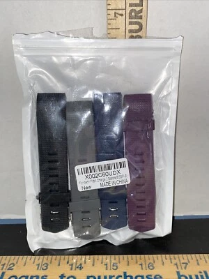 4 pulseras de repuesto Fitbit Charge 2 de silicona... negras, azules, grises y moradas Foto 1 de 3