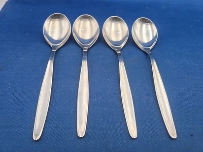 Lot of 4 WMF Cromargan Laurel Stainless Germany Teaspoons 6 1/8" - Image 1 of 4