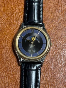 SEIKO ALBA Sonne Mondphase Vintage 90er Quarz Herrenuhr 31mm getestet selten JAPAN - Bild 1 von 7