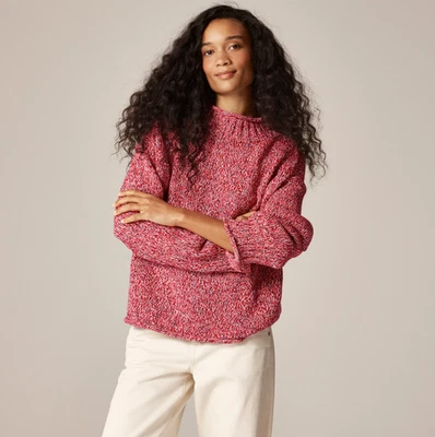 [БОЛЬШАЯ РАСПРОДАЖА] Женский свитер J.Crew Marled 2025 Rollneck™ — 100 % ПОДЛИННЫЙ — новый - Изображение 1 из 4