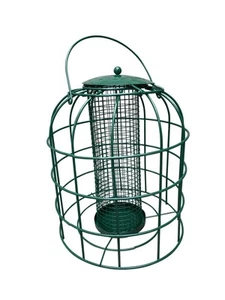 Garden Guru Squirrel Proof Bird Feeder – Outdoor Caged Mesh Seed Peanut Hanging - Picture 1 of 5