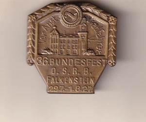 (Nr. 282 ) Abzeichen aus Falkenstein, 1927 - Bild 1 von 1