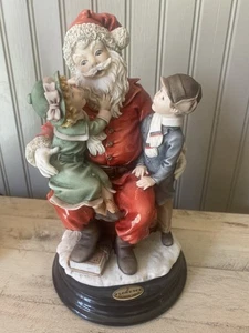 Giuseppe Armani Florence Santa & Kids "Xmas Wishes" Figurine -Vintage - Picture 1 of 12