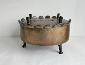 Ancienne daubière faisandière à l’étouffée GDF en bronze ovale antique pan XVIII - Imagen 1 de 17