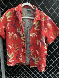 Scarface x Shoe Palace camicia hawaiana uomo media tigre testurizzata AOP rara - Foto 1 di 5