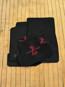For shelby gt 500 Floor Mats Carpet  black 4 pieces 2015-24 - Picture 1 of 3