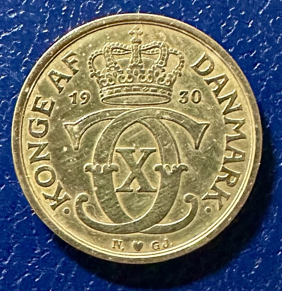 RARE Beautiful Denmark 1 Krone UNC KM 824.2 - Image 1 of 2