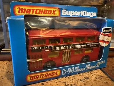 Matchbox Superkings K-15 The Londoner Bus "London Dungeon" Mint Condition in box - Image 1 of 3