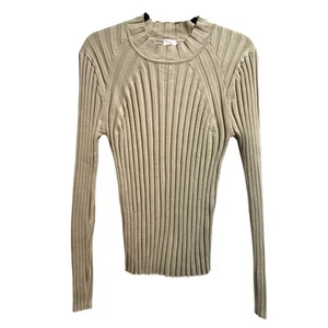 Top Cabi a costine maglia aderente contorno collo alto manica lunga #4811 donna grande - Foto 1 di 6
