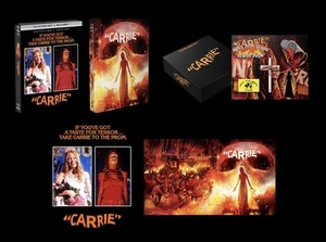 CARRIE (1976) LE 4K UHD BLURAY + STEELBOOK + POSTERS + PIN SET - SCREAM FACTORY - Picture 1 of 1