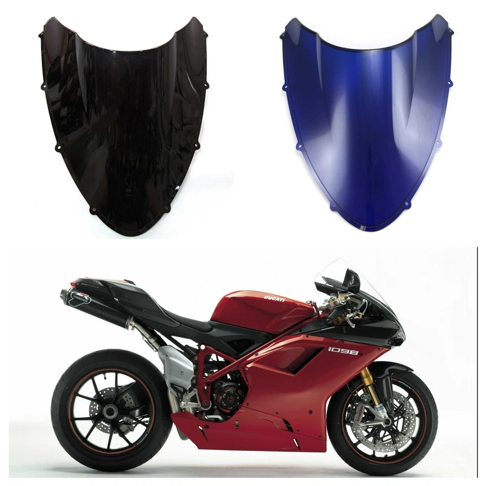 ABS Windscreen For Ducati 1098/848 2007 2008 2009 2010 2011 2012 Windshield - Изображение 1 из 1