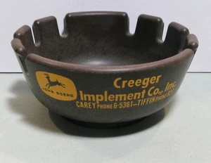 Vintage John Deere Dealer  Plastic Ash Tray ( 1956-1967 ) By STA-SAFE U.S.A. - Picture 1 of 7