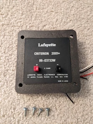 Lafayette Criterion 2001 + Poste de encuadernación de altavoz y 4 tornillos de Criterion 2001 +  Foto 1 de 4