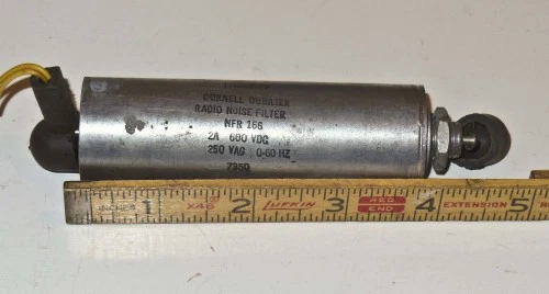 FILTRO DE RUIDO RADIO CORNELL-DUBILIER - NFR 166 2 AMPERIOS 600VDC 250VAC 0-60HZ Foto 1 de 1