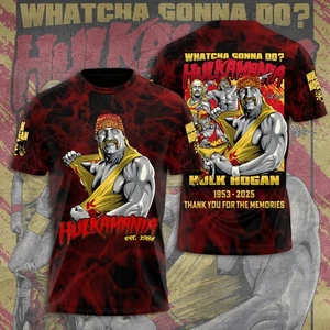 RIP Hulk Hogan Thank You For The Memories 3D Tshirt All Size S-5XL, Perfect Eve - Picture 1 of 5