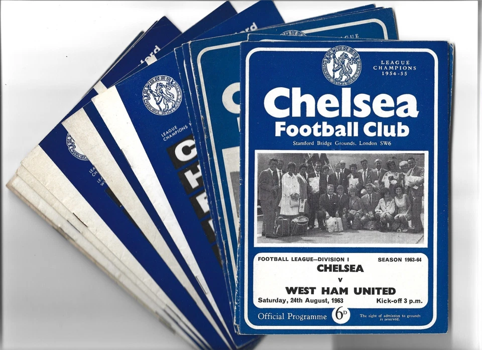 10 Chelsea Home programmes from 1963 to 1966 - Image 1 of 1