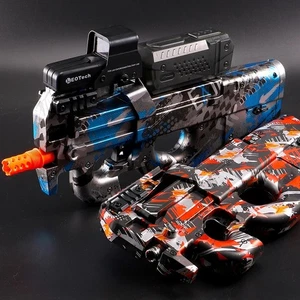 Pistola bláster de gel eléctrica P90 juego al aire libre juguete disparo automático salpicaduras regalo - Imagen 1 de 8