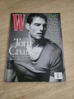 W Magazine July 2002 Tom Cruise, Bruce Weber, Bill Hillary Chelsea Clinton Rare - Image 1 of 2