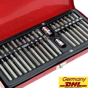 40tlg XZN Innen Vielzahn Sechskant Torx Steckschlüssel Nuss Set - Bild 1 von 9