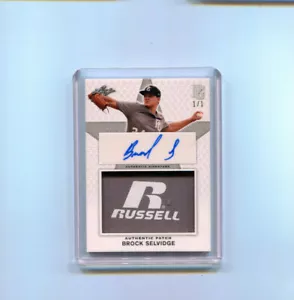 2020 Leaf Perfect Game Autograph Patch Brock Selvidge Auto Logo Patch 1/1 - Picture 1 of 1