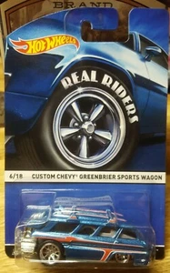 2014 Hot Wheels Real Rider Series Custom Chevy Greenbrier Sports Wagon - Picture 1 of 8