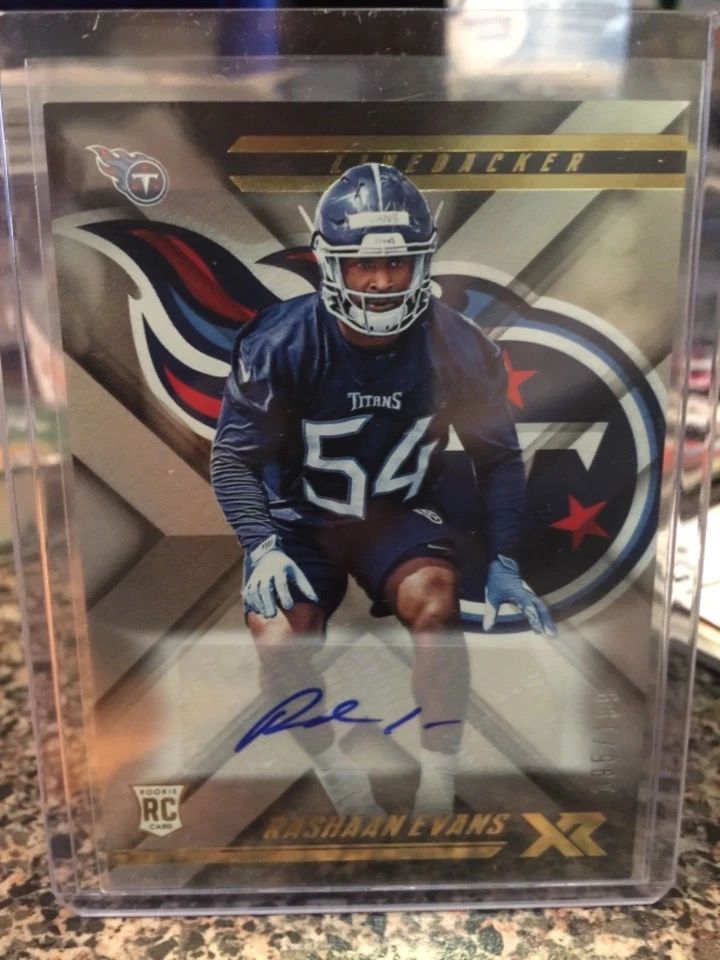 2018 xr rc auto holo #d/199 rashaan evans titans  - Image 1 of 1