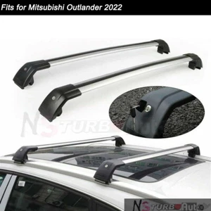 Fits for Mitsubishi Outlander 2022-2024 Crossbar Cross bar Roof Rack Rail - Picture 1 of 12