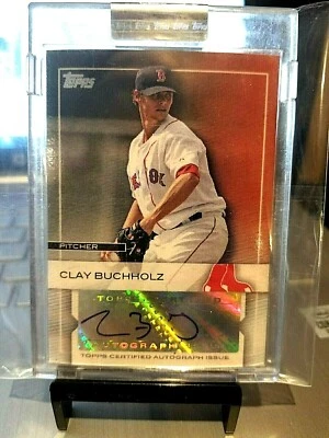 Clay Buccholz Topps #3 2009 "auto" gema sellada de fábrica (rara.) Foto 1 de 4