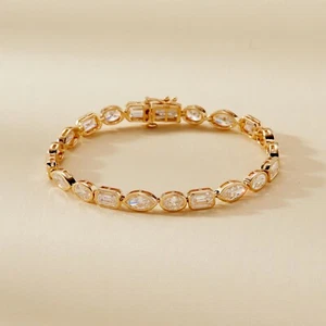 11 Carat Multi-Shape Diamond Tennis Bracelet | Lab-Grown Diamonds - Picture 1 of 9