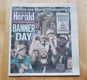 Boston Celtics 2024 NBA CHAMPIONS / Finale Boston Herald Zeitung - Bild 1 von 9