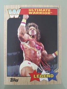 2017 Topps Heritage WWE Ultimate Warrior #99 WWF Legend Wrestling Lesen!