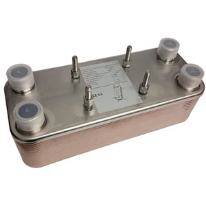 5"x12" Brazed 30 Plate Heat Exchanger Outdoor Wood Furnace [1" MPT] - Picture 1 of 3