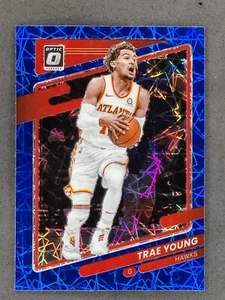 2021-22 Donruss Optic TRAE YOUNG Blue Velocity Prizm #51 ATL Hawks - Picture 1 of 2