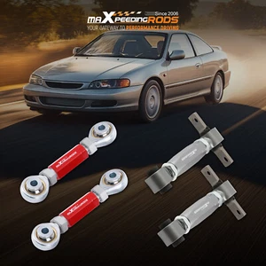 Kit de 4 piezas de inclinación ajustable superior trasera + brazo de puntera para Honda Civic EF 88-91 - Imagen 1 de 14