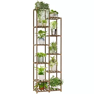 Plant Stand Indoor 72'' Tall Plant Shelf Outdoor Large Wood Plant Rack Corner... - Picture 1 of 6