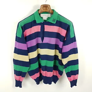 JC de Castelbajac for Iceberg Pullover Herren Gr. 4 L Gestreift Vintage Sweater - Bild 1 von 8