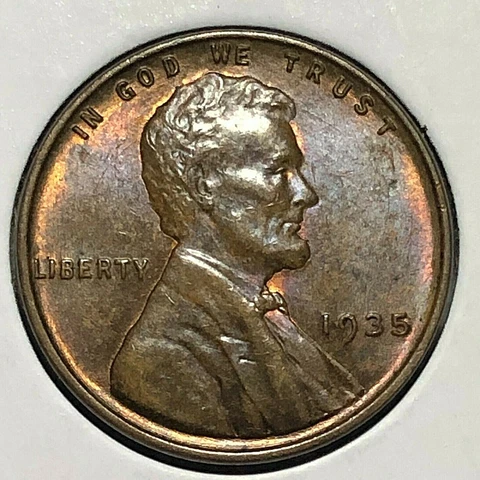 1935 P  *** LINCOLN  CENT ***   Uncirculated Cover