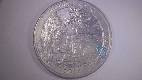 2018 D Michigan Error Quarter Coin Die Crack Reverse RARE!!! Cover